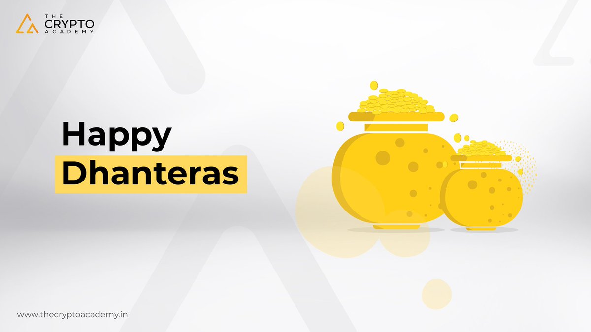 This Dhanteras may you be blessed with all the Happiness and  wealth and may you buy more Bitcoin.

Happy Dhanteras