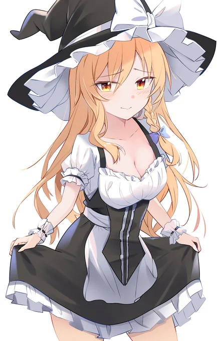 昨日描いた魔理沙ちゃんの色味を変えてみました!! 
