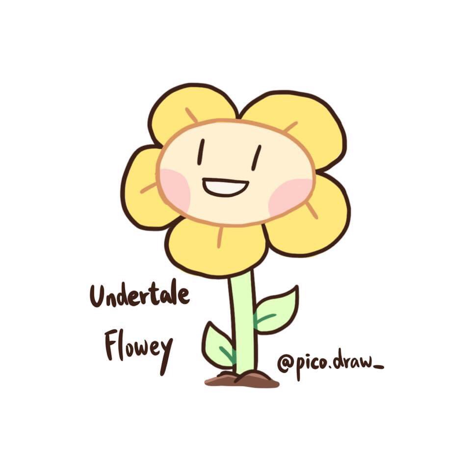 皮可Pico on X: Howdy！I'm Flowey. Flowey the flower！ #undertale # undertaleFanart #flowey  / X