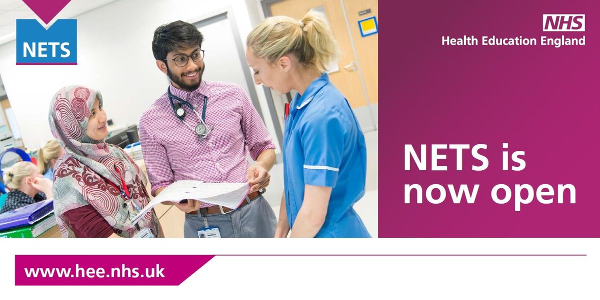 The HEE National Education and Training Survey (NETS) 2021 goes live on Nov 2 and is the only national survey open to all healthcare trainees &amp; students to give important feedback on their clinical placements. To fill in the NETS visit orlo.uk/41kpx #HEENETS