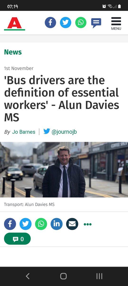 garethbeech's tweet photo. Look what I seen this on the @southwalesargus nice to see more support for our industry. #CheersDrive #Busdriversrule https://t.co/RgvxQalwwc