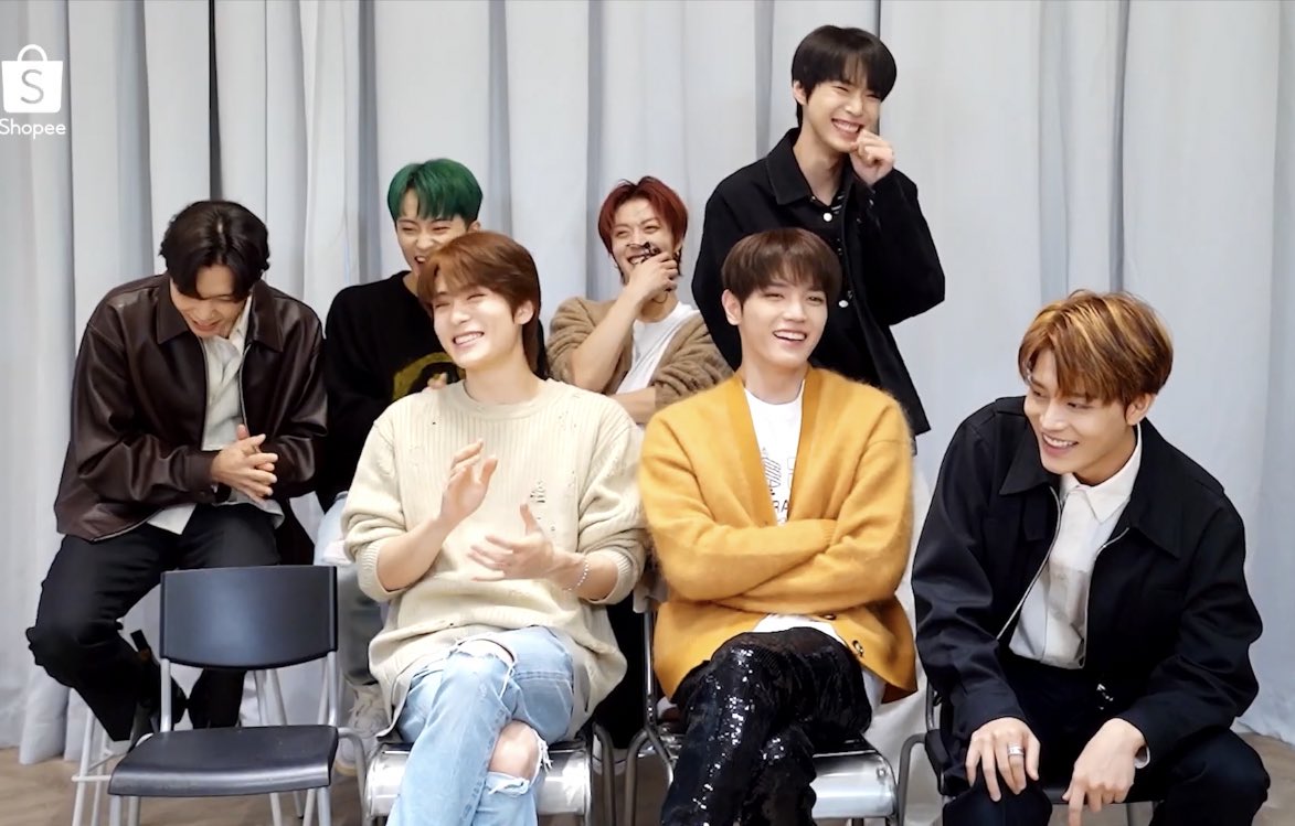 hclovsyou's tweet image. haechan making his hyungs laugh 🥺