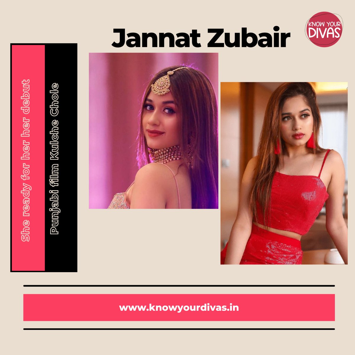 knowyourdivas's tweet photo. Jannat Zubair is ready for her debut Punjabi film "Kulche Chole".
.
.
For more details visit-https://t.co/peN4X9j0y0
.
.
.
.
.
#jannatzubair #actress #debut #punjabi #film #kulchechole #bollywood #television #start #influencer #career #hardwork #hot #divas #knowyourdivas https://t.co/l94t2p2hnp