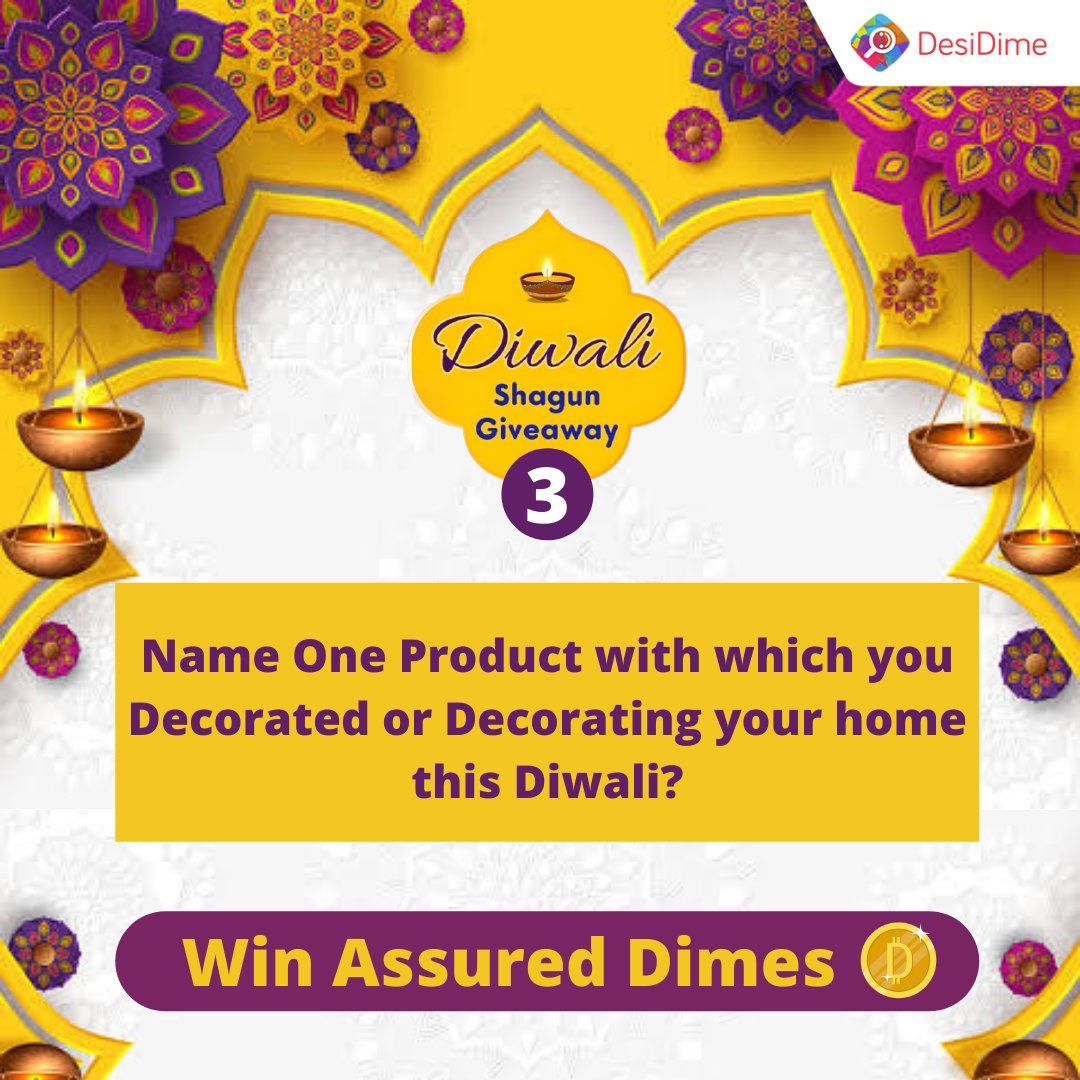 desi_dime's tweet photo. DesiDime Diwali Shagun Giveaway 3🤩
Contest Link 👉🏻 https://t.co/SZnKY8O5vh
⏳ Giveaway Ends Tonight
#diwaligiveaway #diwalishagun #diwaligiveaway #diwali2021 #giveawayindia #giveawaytime #giveaway #contestalertmumbai #Contestalert #dhanteras2021 #giveawaytime https://t.co/aQmPzg0kSL