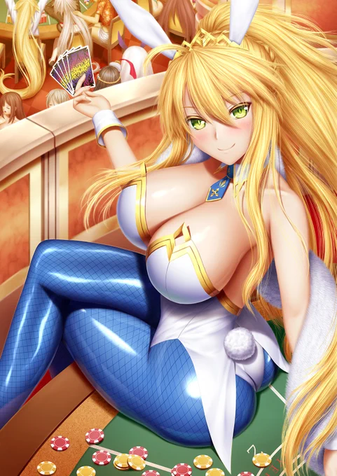 当時、バニ上の青タイツの質感頑張ってた
 #タイツの日 