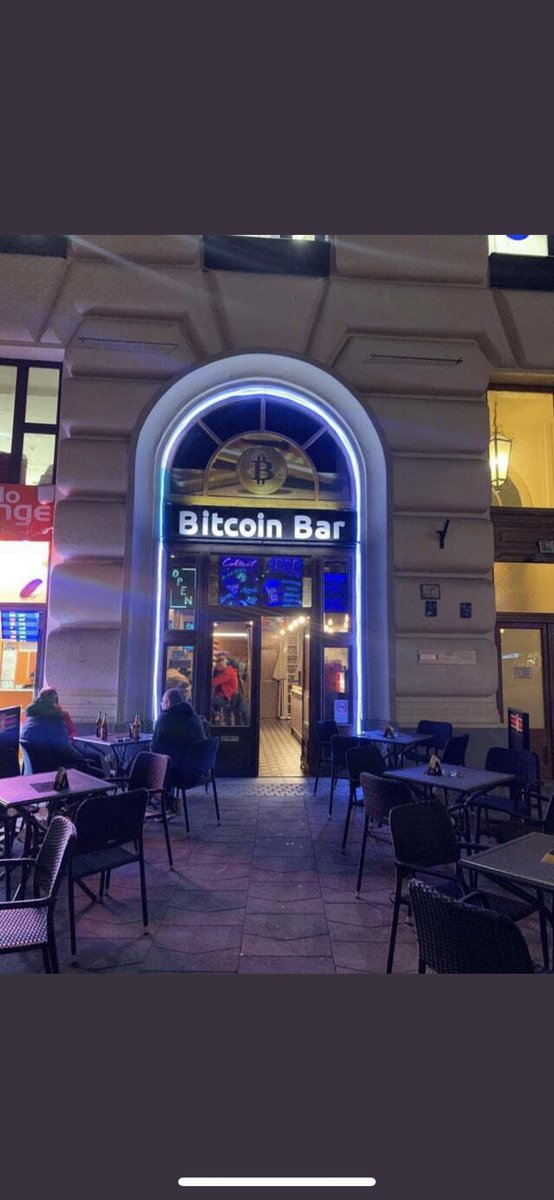 Georgemullane16's tweet photo. A #BTC bar in the capital of Hungary 🇭🇺 https://t.co/b95MccXfx3