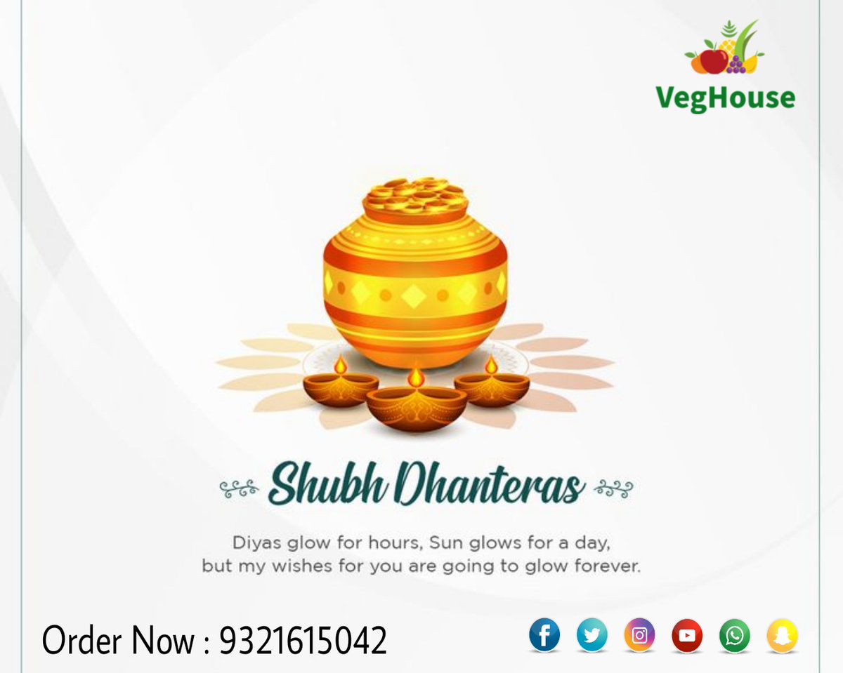 VegHouse2's tweet photo. May this Dhanteras shower you with wealth and prosperity as you journey towards greater success. 

Happy Dhanteras!!

#Dhanteras2021 #dhanteraswishes #Diwali2021 #HappyDiwali #happydhanteras2021 #Mumbai #festival #VegHouse #festivalvibes #Panvel #धनत्रयोदशी #धनतेरस https://t.co/eZFGCa2gCN