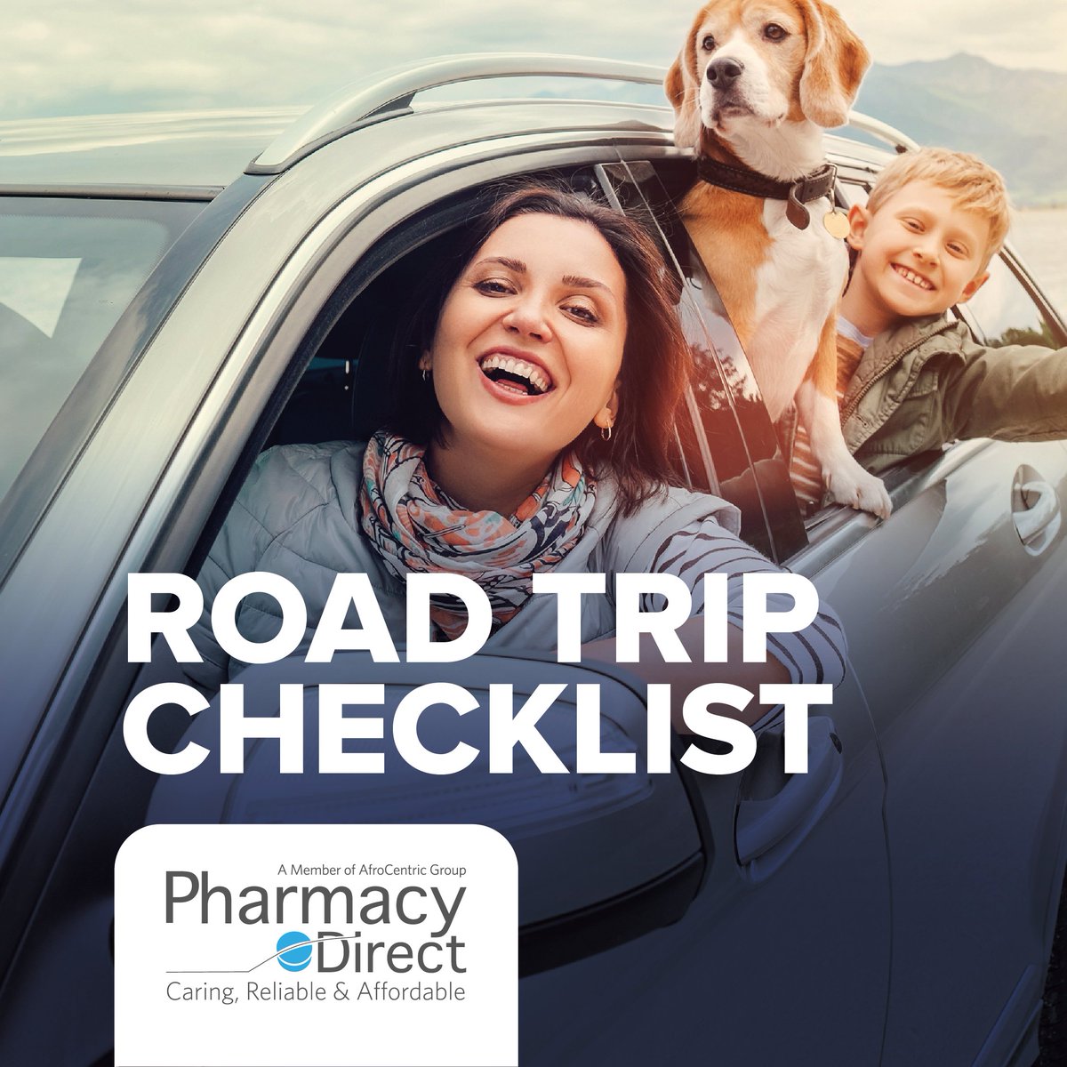 PDSouthAfrica's tweet photo. Going away in December?

Don’t forget to take these goodies with you in the car:

✅ Travel pillows
✅ Nausea medication
✅ Headache tablets
✅ Hand wipes &amp; tissues
✅ Sunscreen &amp; aftersun
✅ Device chargers

Just a few less things you need to worry about! https://t.co/FtCOTgNeew