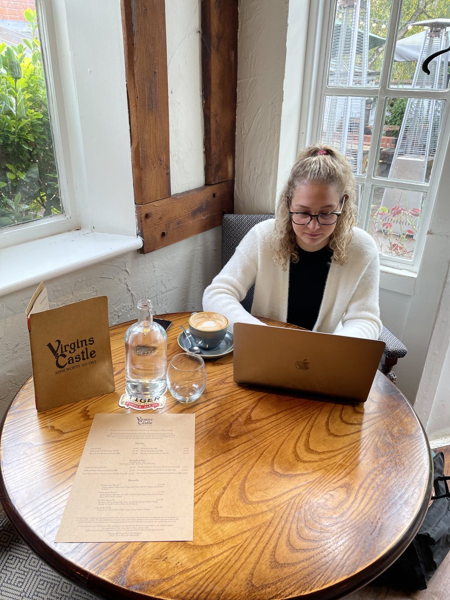 kenilworthspub's tweet photo. Come and work from a lovely nook in the pub!

For £12 per person you can get a comfy spot with unlimited Tea, Coffee, water and a choice from our lunchtime menu. 

Book your desk today: https://t.co/9exq5dUIXW 

 #virginsandcastle #virginsandcastlepub #kenilworth #pubdesk https://t.co/NXwjCCgVFe