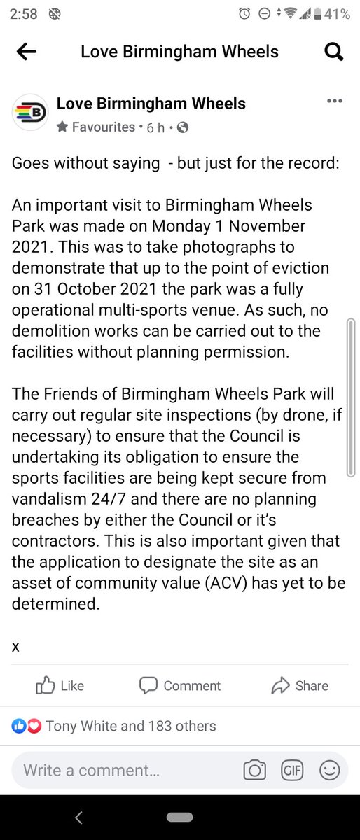 Today's statement from the #savebirminghamwheels campaign on Love Birmingham Wheels Facebook page

m.facebook.com/story.php?stor…

Please share, follow us on all social media and keep retweeting so <a href="/BhamCityCouncil/">Birmingham City Council</a> know we won't give up without a fight!

#birmingham

#brum

#Motorsport