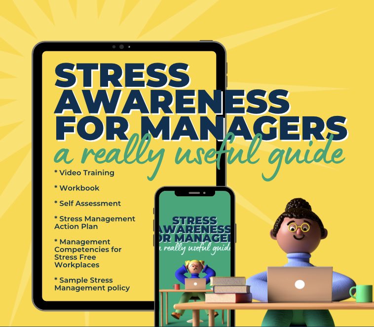 DualRiskTM's tweet photo. A massive shout out to the wizard who has been working her magic on my Stress Awareness for Managers - A Really Useful Guide. I think she has done an amazing job and the difference she has made to my brand is incredible, newly found pride 💛 #DeeWoodward #ByDeesign https://t.co/nEphkzL19v