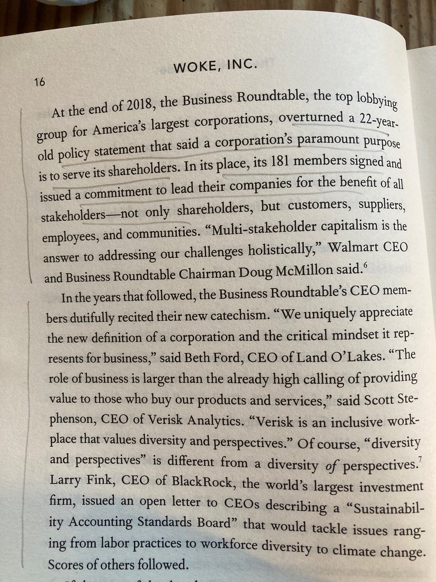 carolinefff's tweet photo. I did not fully appreciate just how institutionalised Woke Capitalism is. This is profoundly anti-democratic. Thank goodness for the grassroots fight-back! @VivekGRamaswamy #WorkInc https://t.co/6zjKmd36Or