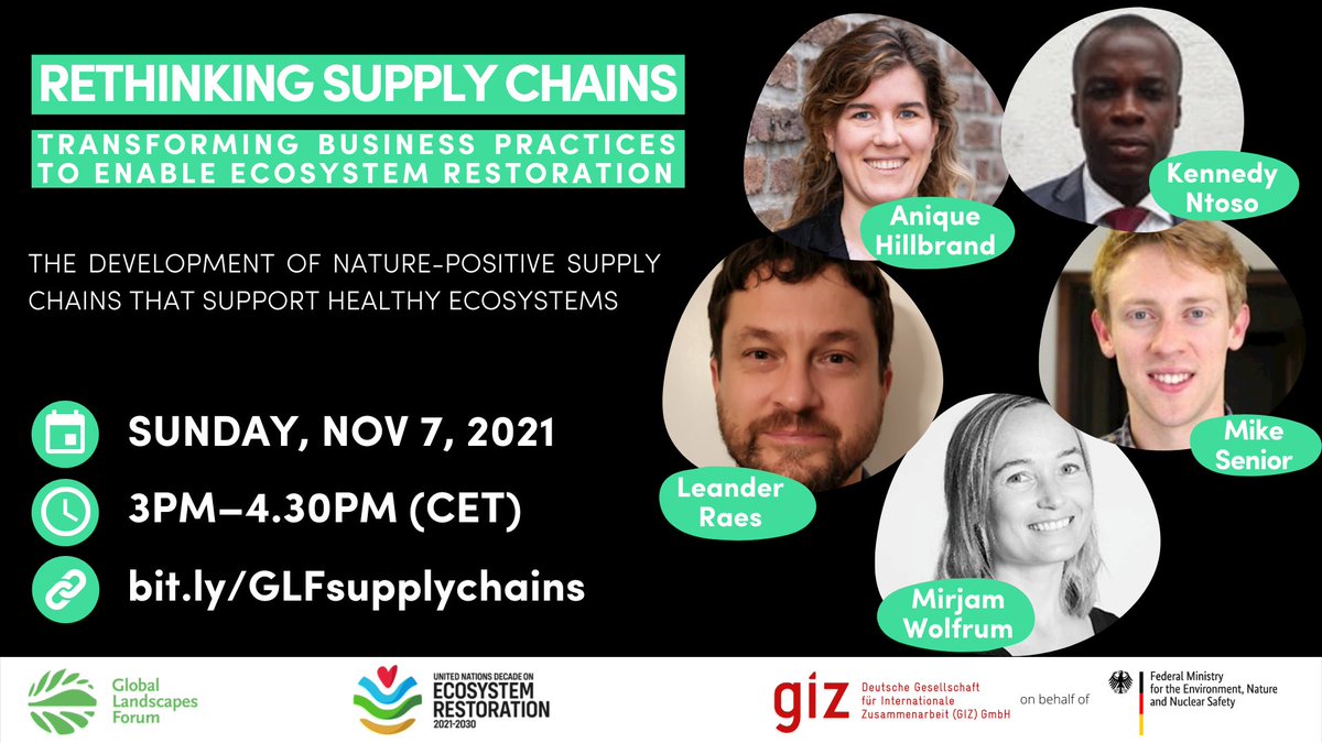 giz4nature's tweet photo. We have reached the final stop on our Road to #GLFClimate🛣
On Sunday afternoon, pioneers in transformation towards nature-positive supply chains 🍃⛓ illustrate innovative approaches and examine existing barriers for upscaling ⏫
➡ https://t.co/1McghRHrCL https://t.co/B7VDFQv9xY