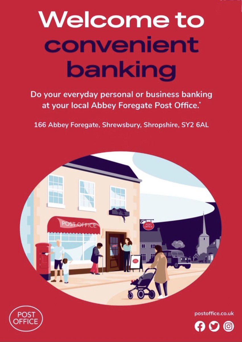 abbeyforegatePO's tweet photo. #Free banking at YOUR Post Office, who knew?

https://t.co/w98eJ1GuZB…

Monday to Friday 9am - 5.30pm with FREE parking &amp; experienced staff 💷 https://t.co/u8YsHv42Zj