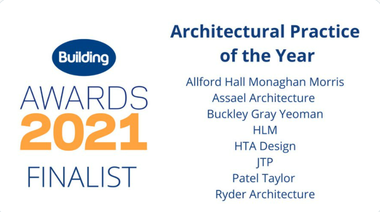 buildingawards's tweet photo. First up good luck to all our #BuildingAwards finalists for Architectural Practice of the Year! >> @AHMMArchitects @AssaelArchitect @bgyarchitects @HLMArchitects @HTADesignLLP @jtp_placemaking @PatelTaylor @Ryder1953 https://t.co/lZzbunhCZg https://t.co/A5FU1PypmB