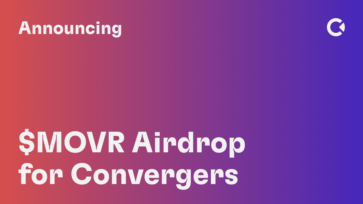 ConvergenceFin's tweet photo. 🪂Announcing our upcoming $MOVR airdrop for Convergers

👉Stake via ConvPool to share 100 MOVR tokens: https://t.co/np4qKogY2A

#Convergence $CONV #Moonriver #Crosschain https://t.co/4NMcIQibUg