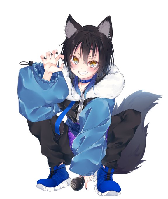 【お仕事報告】
Vtuber狗巻アオ様のキービジュアルを担当させていただきました!
かわいい顔してちょっと輩っぽい座り方!あざとい!という感じにしてみました!✨✨実はネイルしているよ😊よろしくお願いいたします! 