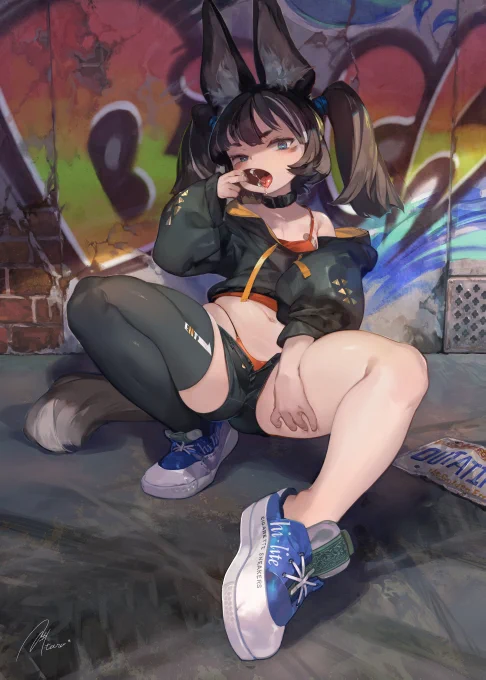 ケモミミパーカーパンツちゃんのログです。
色々と面倒くさい手間がかかってるんですが、そういう所はバッサリカット。 