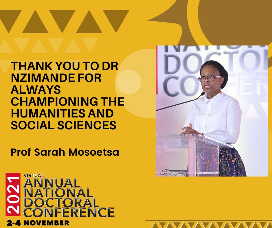 iNIHSS's tweet photo. Prof. Mosoetsa gave a heart warming note of thanks. She thanked the speakers Prof Lankabula & Prof Maseko, NIHSS board, mentors, and others. She also gave a warm word of gratitude to @DrBladeNzimande for all of his support for the work done by the NIHSS.
#ANDC2021 https://t.co/5p1An86Fl3
