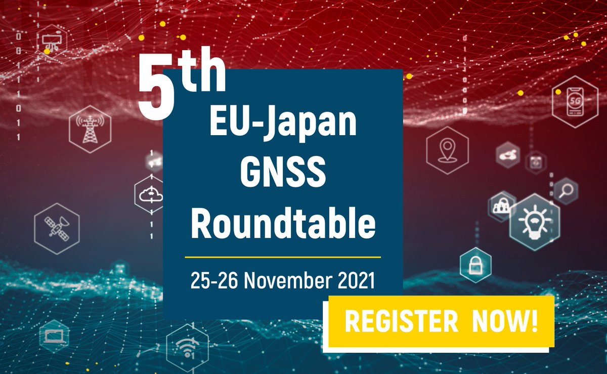 GNSSasia's tweet photo. Organised by the @EU_Commission and the @JapanGov, the 5⃣th edition of the EU-Japan GNSS Roundtable continues to bring together public and private actors in #EUspaceGalileo & #EUSpaceProgramme 🛰️
📅 Save the date 25 - 26 November 2021
👉🔗 Register now: https://t.co/kZhnEJzrRd https://t.co/lh9BfgbKzX