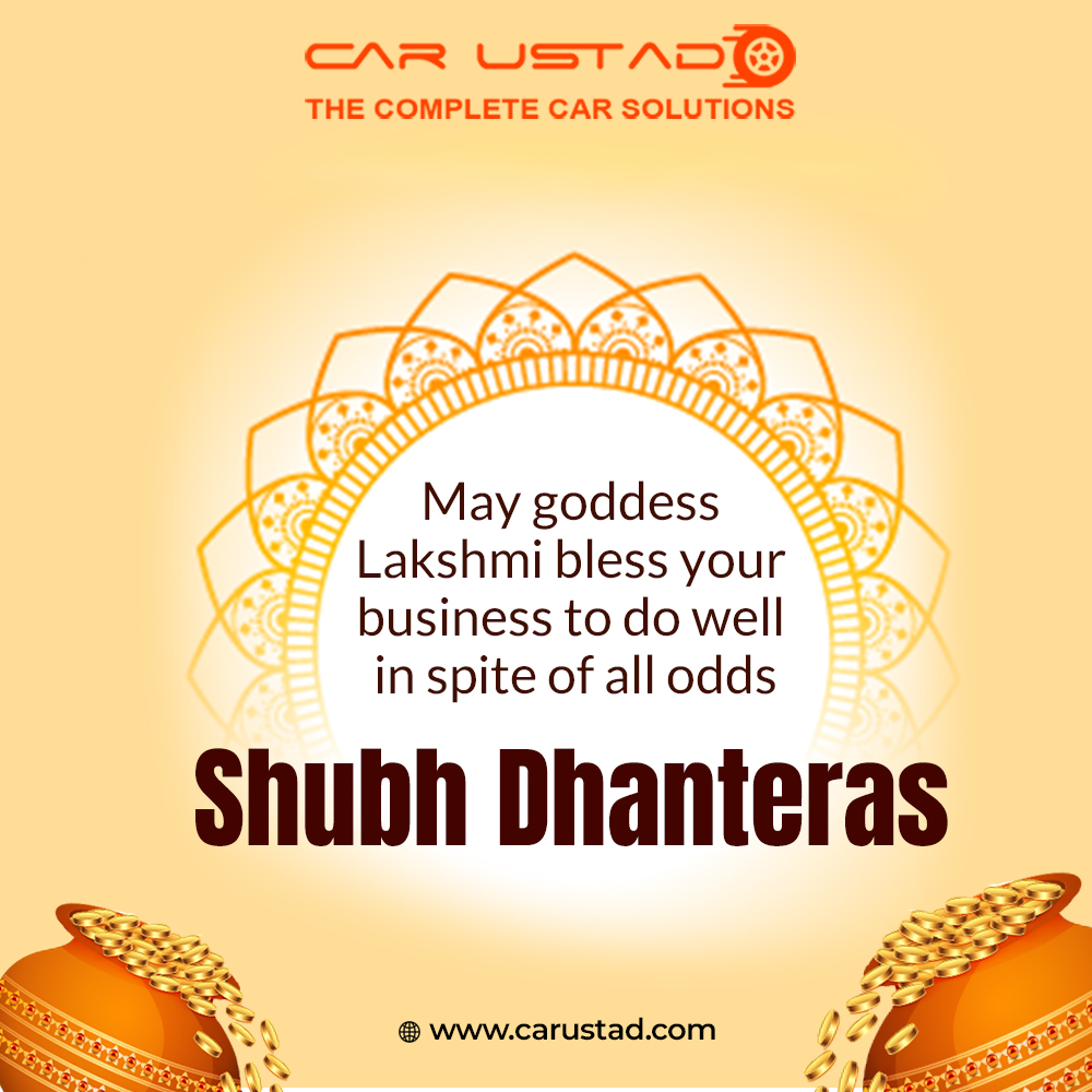 carustadgurgaon's tweet photo. May this #Dhanteras bring immense prosperity &amp; happiness to the lives of everyone!

#धनतेरस #tuesdayvibe #TuesdayFeeling #CarUstad #carrental https://t.co/cjc7YkpFBQ