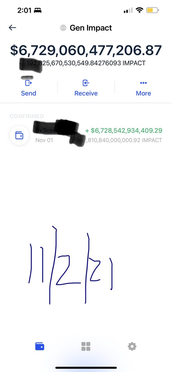 Mr_SYG_'s tweet photo. I woke up to this……. 😳
#genimpact @GenImpactToken #eth #wow #trillionaire #wokeup #crypto https://t.co/CLjan0pzkf