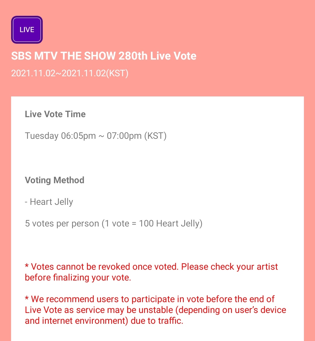 PJHsupporters's tweet photo. [VOTE] #ParkJihoon The Show Live Vote in Starpass ‼️NOW ‼️

🗳️Vote:
1. Sign up (100 Heart Jellies💖)
2. Collect 💖 (missions, ads)
3. Vote 500 💖/account for #박지훈 in LIVE VOTE

🏆Prize: Points for The Show Win
Live Vote: 1000 pts

🕒Deadline:
Live Vote: 11/2 6:05-7pm KST https://t.co/Z9j9ta4FUv