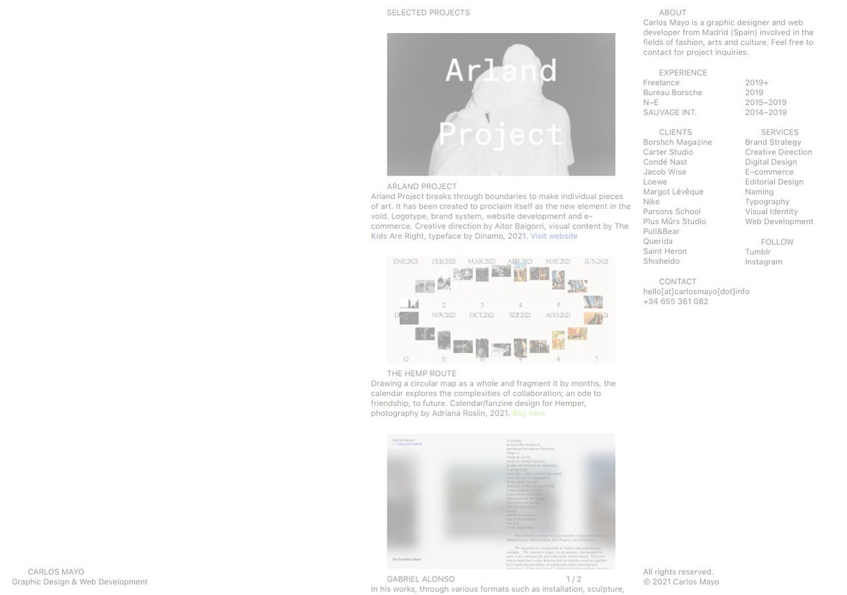 resources_ms's tweet image. #Inspiration:
Carlos Mayo
carlosmayo.info

🙌 by Paula Montoto
👉 More in mendesaltaren.studio/inspiration