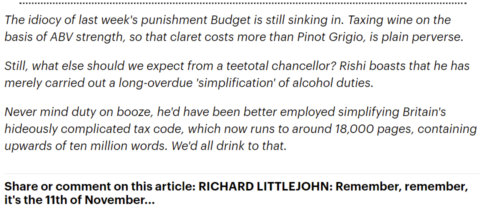wstauk's tweet photo. Someone else has identified that the proposals for the overhaul of a new alcohol taxation system does not make the regime fairer, which was a fundamental aim of the review. #RichardLittleJohn @DailyMailUK 🍷
Taxing wine by abv will not level out the playing field 👎 https://t.co/YV2KTT2YYh
