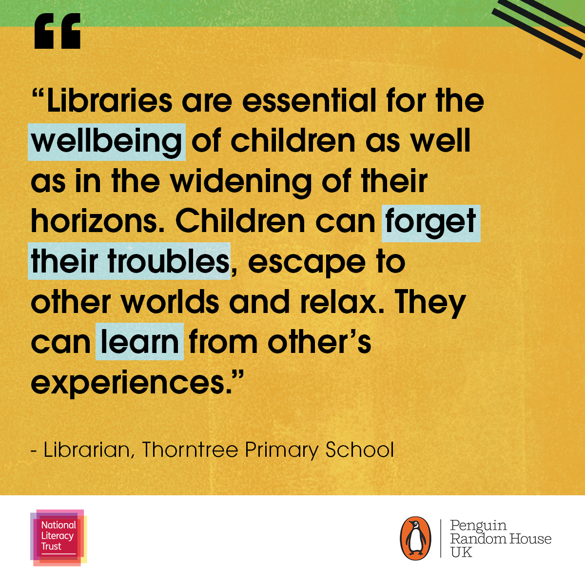 1 in 4 primary schools in disadvantaged communities don't have a library. That's why we've launched a new Primary School Library alliance with <a href="/Literacy_Trust/">National Literacy Trust</a> to give schools in the UK the support they need to share the magic of reading with every child. (1/3)