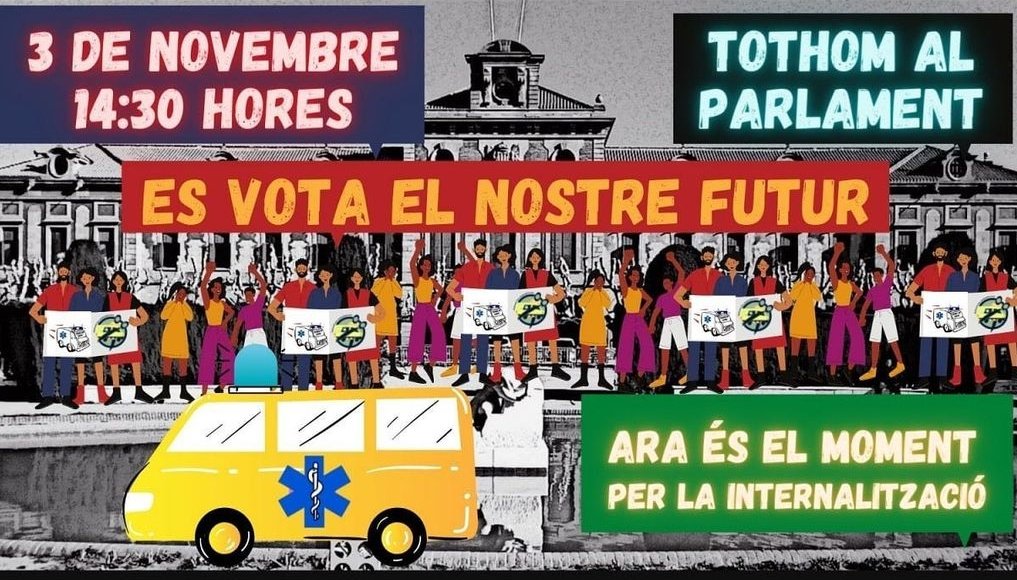 Demà tornem als carrers, demà al <a href="/parlamentcat/">Parlament de Catalunya</a> es un dia clau pel transport sanitari a Catalunya , s'inicia el procès.