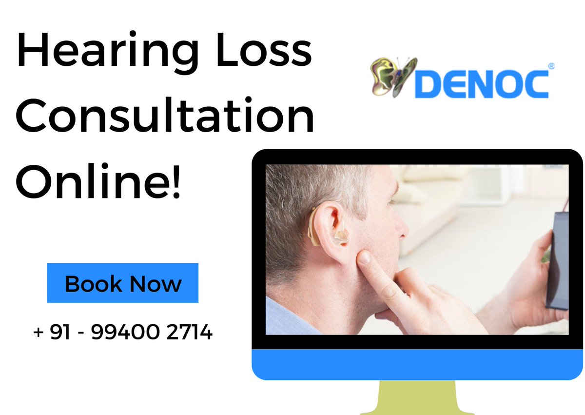 Our specialized staff has created a platform that aims to provide online video consultation to our customers seeking hearing care advice. 

Book Now:- denochearing.com/online-video-c…

#onlinehearingtest #hearingaidconsultation #onlinehearingaidtrial #hearingaidfitting #hearingaidservice