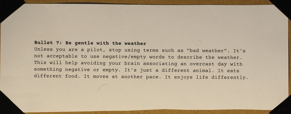 getkaua's tweet photo. Bullet 7: Be gentle with the weather https://t.co/FXJtPEAumI
