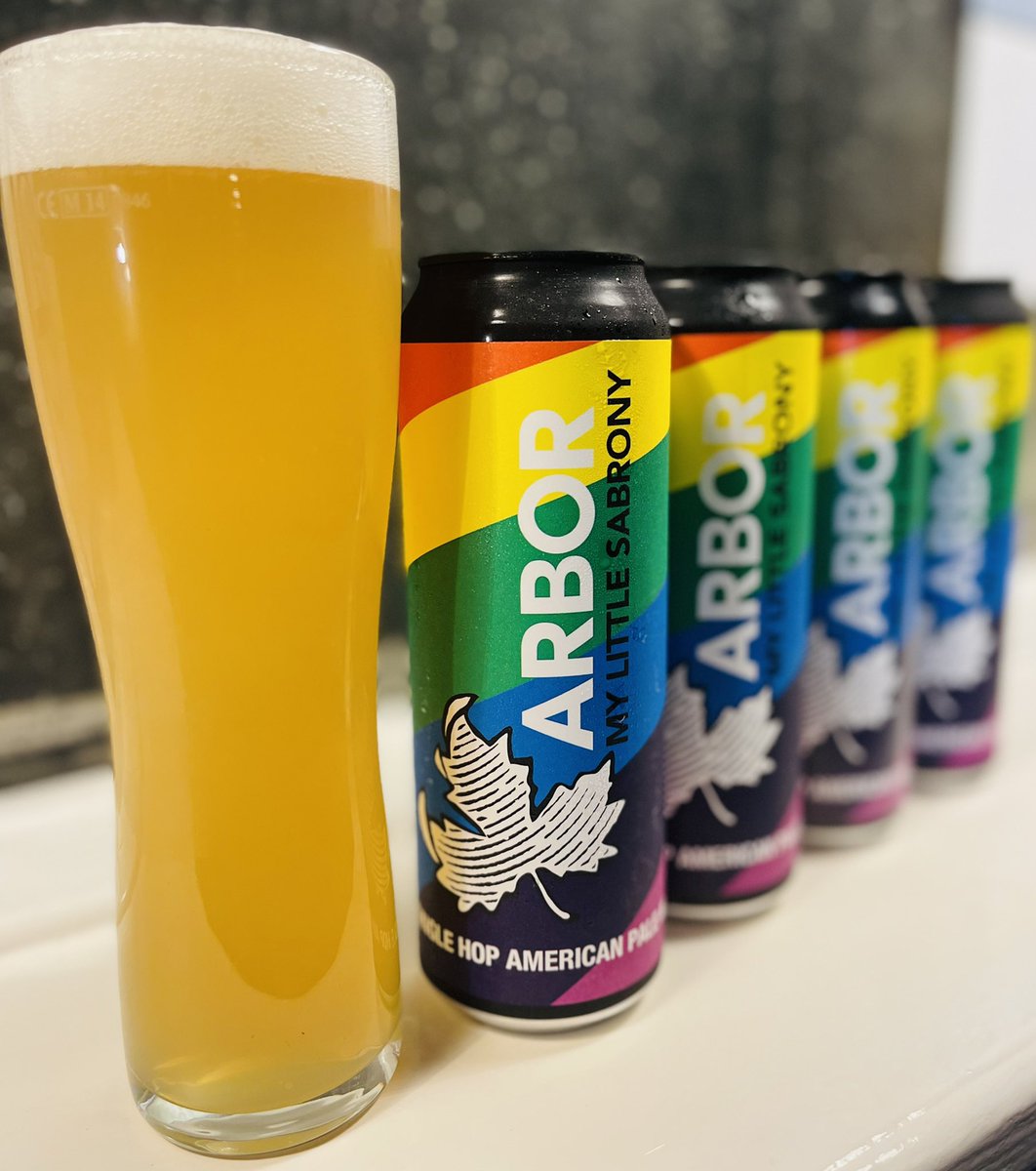 SkiptonBeer's tweet photo. Have you tried @ArborAles “My Little Sabrony” yet? We absolutely love the tropical flavours in this beer, and it’s now available from our fridge! Thank us later! 😉 #craftbeer #sabrohops #hops #beer https://t.co/qHarJOabCg