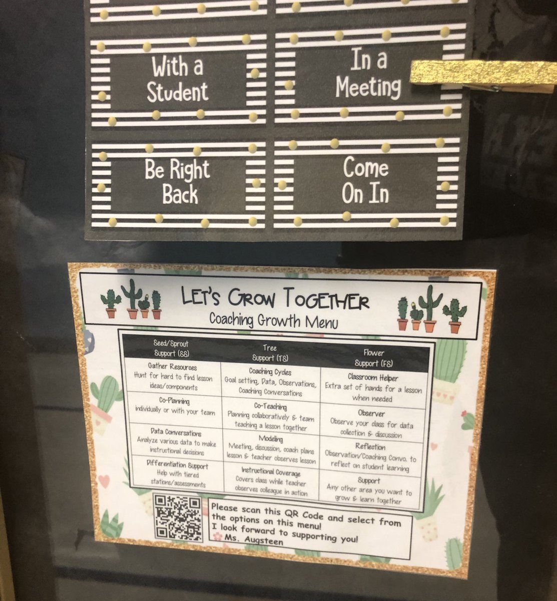 MsAugsteen's tweet photo. So excited to have teachers use my Coaching Growth Menu!!🍃🌳🪴Looking forward to the new learning that will take place! ✨🎯#GrowandGain #PLN #instructionfirst https://t.co/irpJu5x0ea