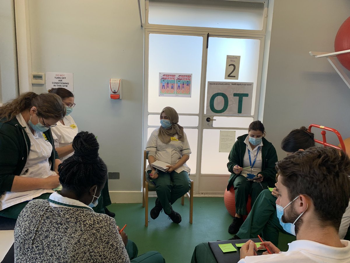 North Mid OT (@nm_ott) on Twitter photo Great workshop this morning discussing health equity in an acute setting and how our profession is positioned at the forefront to tackle current challenges. Great ideas and themes generated for forward planning #OTweek2021 #OTforEquity @NorthMidNHS <a href="/theRCOT/">Royal College of Occupational Therapists</a> <a href="/ashila_bhutia/">Ashila Bhutia (Ash)</a> Great workshop this morning discussing health equity in an acute setting and how our profession is positioned at the forefront to tackle current challenges. Great ideas and themes generated for forward planning #OTweek2021 #OTforEquity @NorthMidNHS <a href="/theRCOT/">Royal College of Occupational Therapists</a> <a href="/ashila_bhutia/">Ashila Bhutia (Ash)</a>