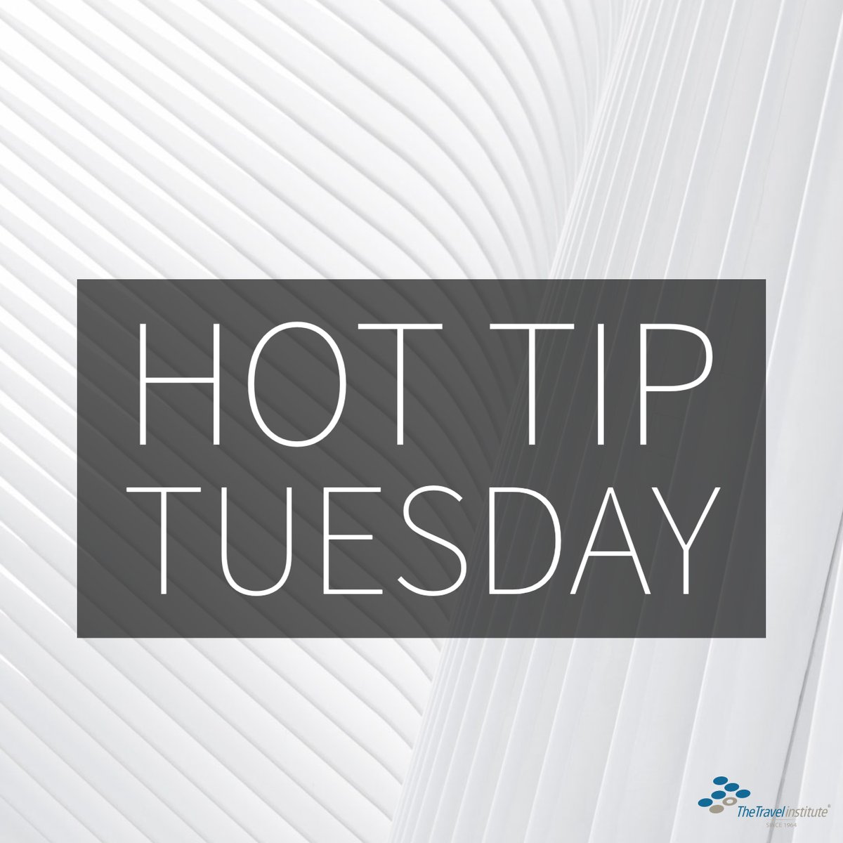Hot Tip Tuesday: Thinking Beyond Organization Success to Ensure Industry Success - mailchi.mp/thetravelinsti…