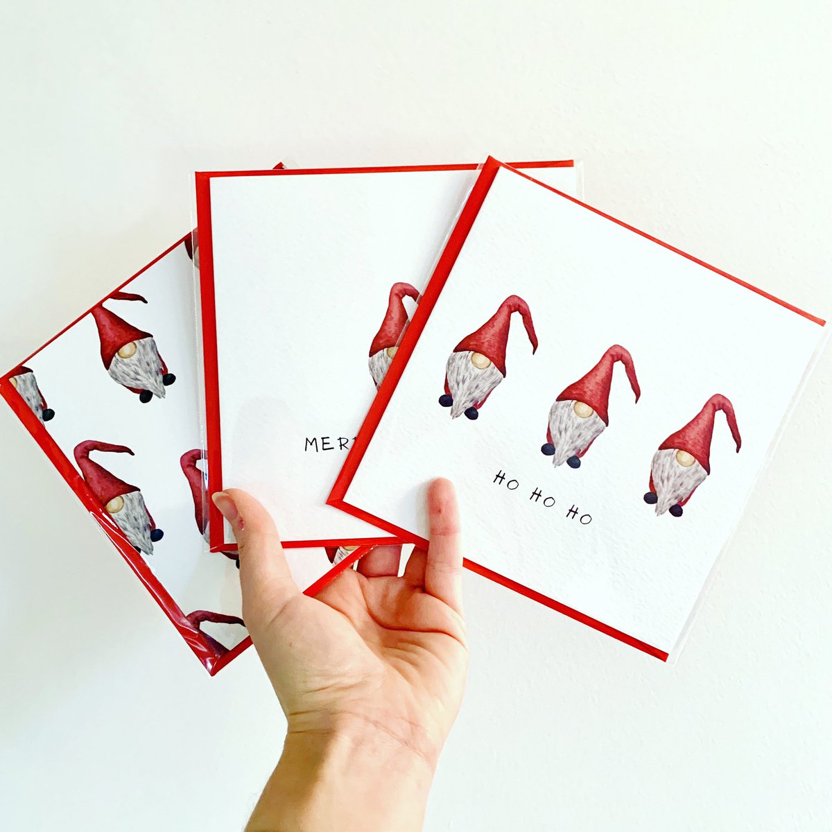 Christmas is coming🎄 

Still a little bit in love with these scandi Tomte Christmas cards. You’ll be able to take advantage of 10% off all my Christmas cards, prints, paintings and more this weekend at HELLO Christmas online market hosted by <a href="/PedddleUK/">Pedddle</a> #christmasonlinemarket
