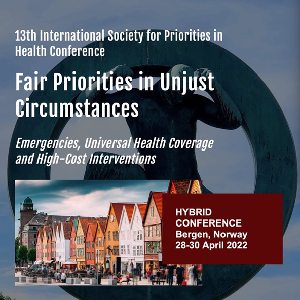 Interested in priority setting in health? BCEPS <a href="/UiB/">Universitetet i Bergen</a> <a href="/IGS_UiB/">Institutt for global helse og samfunnsmedisin</a> is hosting the 13th <a href="/IntSocPriHC/">IntSocPriHC</a> (hybrid) conference on "Fair Priorities in Unjust Circumstances"

Bergen 🇳🇴 28-30 April 2022

Abstract submission: 20 DEC 2021

SIGN UP for conference updates👇🏽
isph2020addis.org