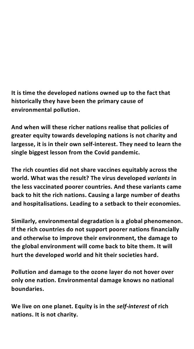 PrannoyRoy7749's tweet photo. #COP26                    Time for the West to Wake Up https://t.co/dmA7SpcWxe