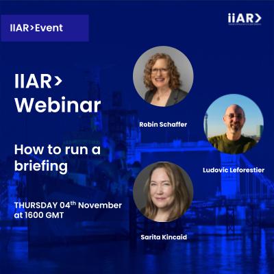 Join us this Thursday 04th November 2021 at 1600 BST for a #bestpractices call on running an industry analyst briefing by #analystrelations professionals <a href="/robinjs19/">Robin Schaffer</a> <a href="/saritakAR/">Sarita Kincaid</a> &amp; <a href="/lludovic/">Ludovic Leforestier @lludovic.bsky.</a>. 

Register here > analystrelations.org/2021/10/15/iia…

#ARchat #influencerrelations