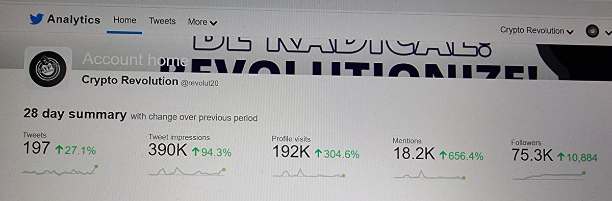 revolut20's tweet photo. When your Twitter is starting to explode again! Be Radical! Revolutionize!
#Crypto #CryptoRevolution
#TrueInfluencer https://t.co/T17PE7ektd