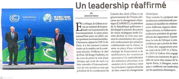Smndong's tweet photo. L'Union de ce matin rend compte de l'abondance et de la qualité de l'agenda de #montypo @PresidentABO à #glasgow
#continuons https://t.co/O7JMKW3jvJ