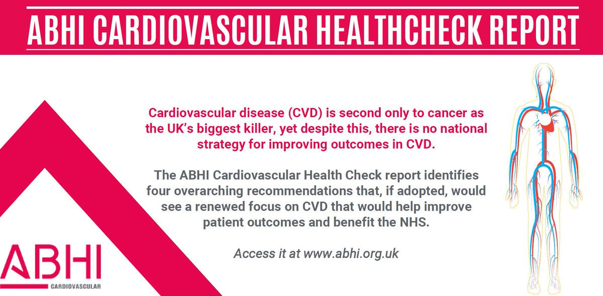 UK_ABHI's tweet photo. Launching later today is the #CVDHealthCheck report. Check out the ABHI website this afternoon to read the full report! https://t.co/hwQdiEpEt2