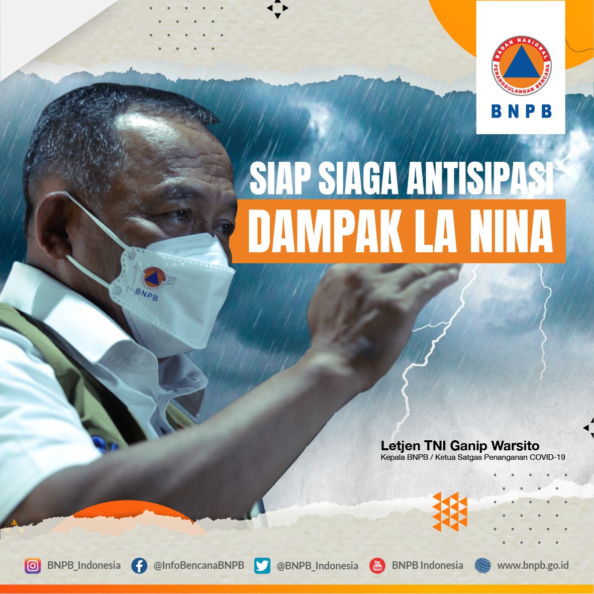 Halo #SahabatTangguh!

Saat ini, kita tidak hanya sedang berjuang melawan pandemi COVID-19 yang masih berlangsung di Tanah Air. Bencana alam juga masih mengancam Indonesia, salah satunya bencana Hidrometeorologi.