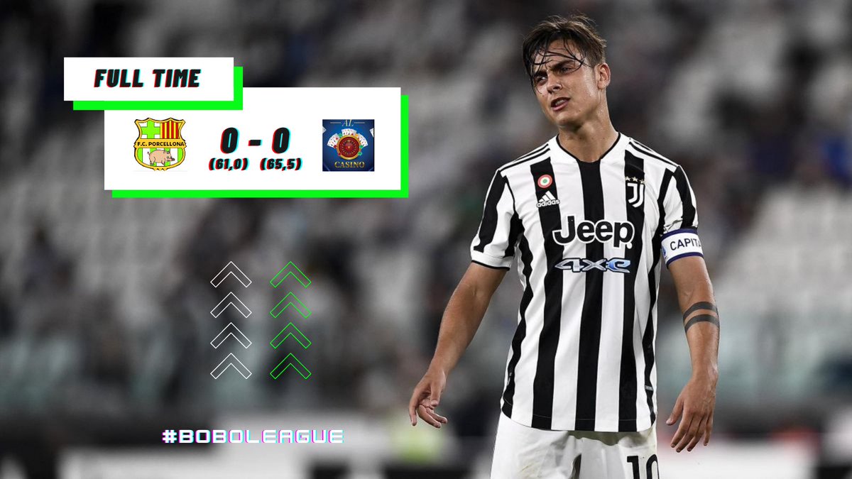PorcellonaFC's tweet photo. FT. | Triplice fischio al Porcellona Stadium. 

@alcasino_  Pensava di vincerahahahahah 

Invece gli rubiamo 1 punto 🥰 grazie Al Merdanò 😘

Testa alla prossima partita prima della sosta💪🏻

FORZA PORCELLONA ⚪️🟢

#Fantacalcio #BoboLeague #ForzaPorcellona https://t.co/KuOxH581Zn