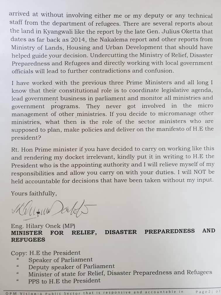 VirginiaPlanM's tweet photo. This letter to the PM, @RobinahNabanja is a true reflection of how these govt mafias feel they are untouchable and so can misuse, &amp; embezzle resources without anyone barking at them. That is why we are "red carding" all these mafias! @redcard_ug https://t.co/tAG63bHN9a