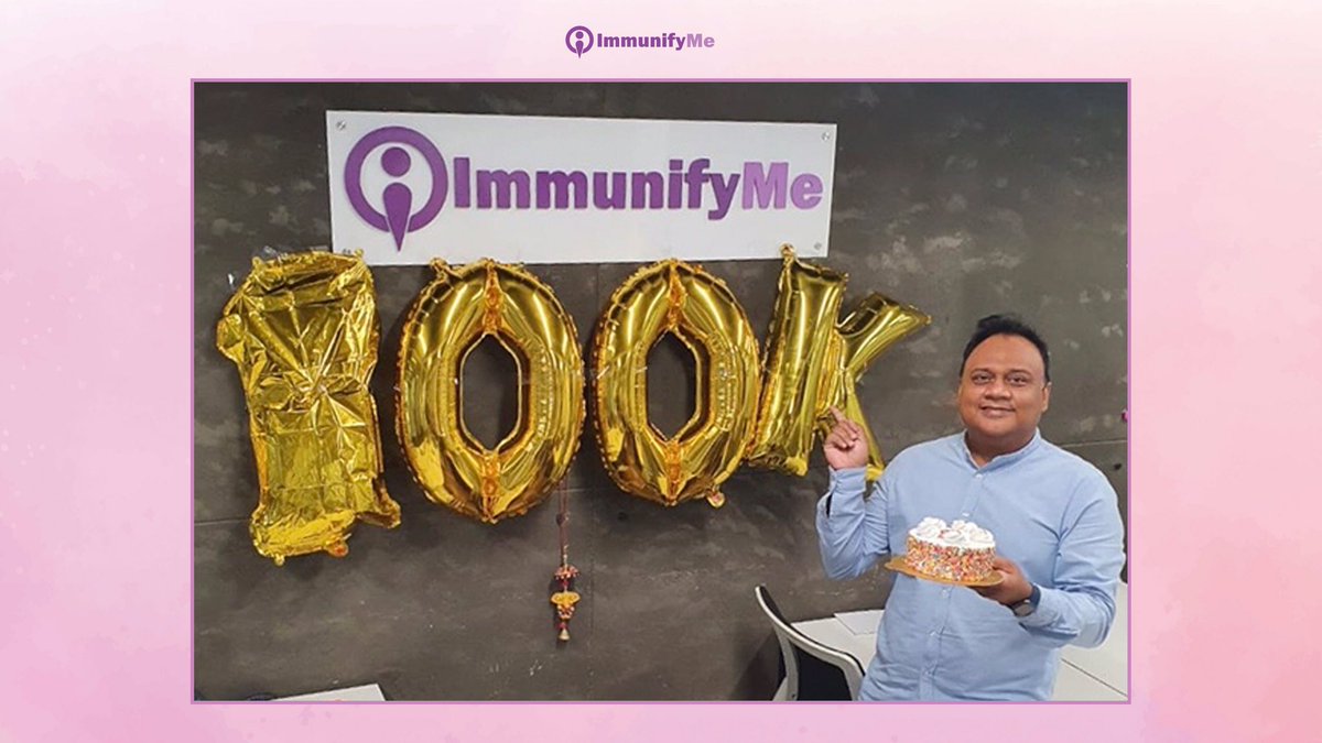 immunifyme's tweet photo. We’re beyond #grateful to announce that we have completed #100k installs on our app. Not to forget that these are just baby steps for a vision that inspires us every day to keep moving forward. We thank each one of you for all the love you keep showering on us. #immunifyme https://t.co/ATkOckivMN
