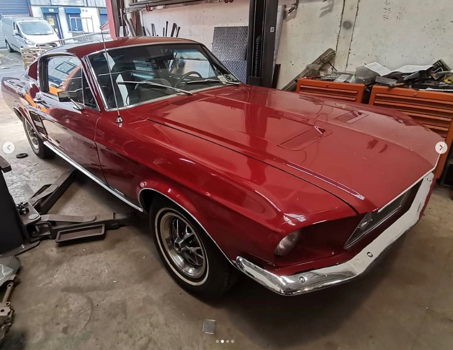 Sally...in for a checkup yesterday...happy to report all is tickety-boo #67mustang #muscelcar