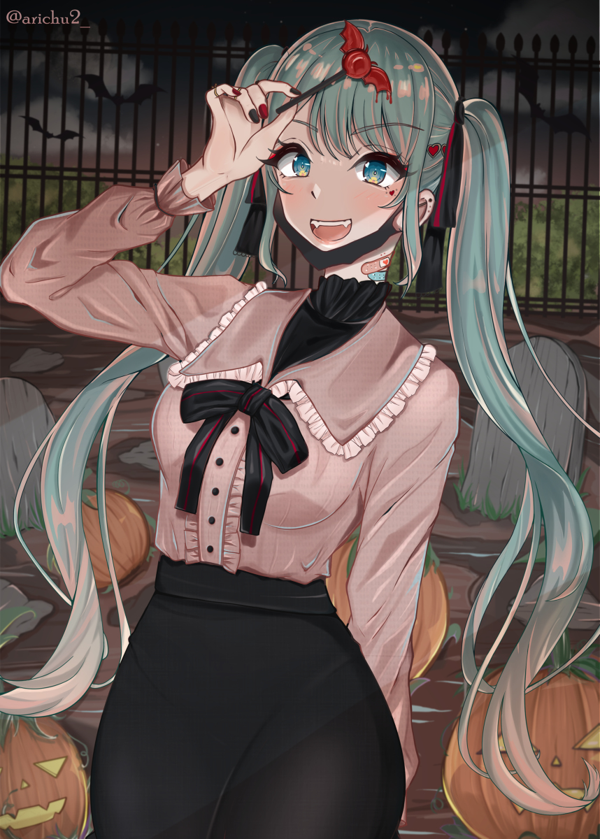 AriChu2_'s tweet photo. 初音ミク Vampire <3 #初音ミク #hatsunemiku #mikuhatsune #vocaloid #halloween #vampire https://t.co/m32NGYGm7Q https://t.co/Tf4dRsBMyB